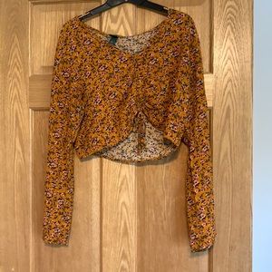Wild fable crop top long sleeve